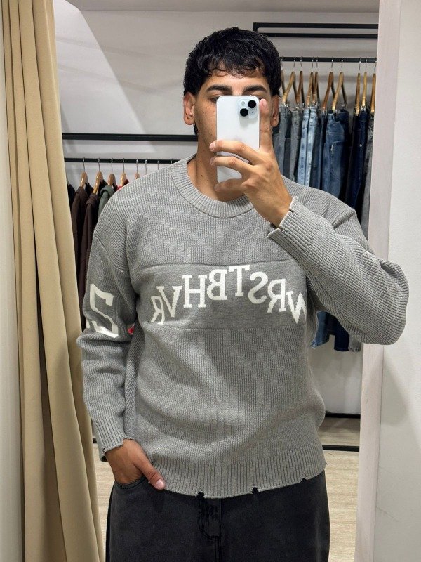 Producto - Swater Letters Gris