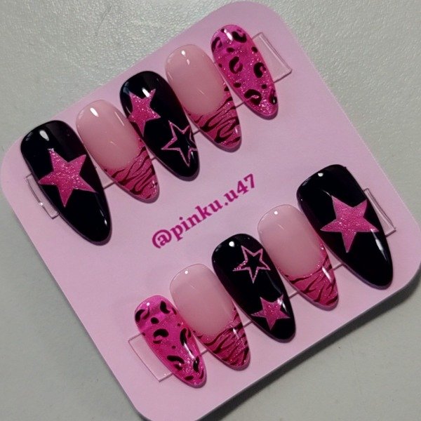 Producto - Pink animal print (Almendras largas)