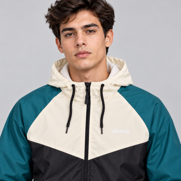 Producto - Rompeviento  Vector Crudo / Negro / Verde Inglés - 3