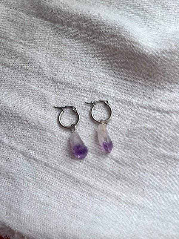 Producto - Aros de amatista en bruto