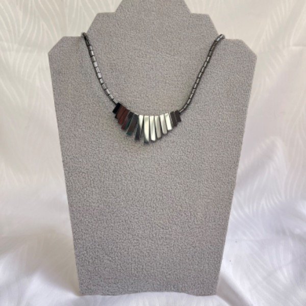 Producto - Collar Hematite Elastizado - 60cm