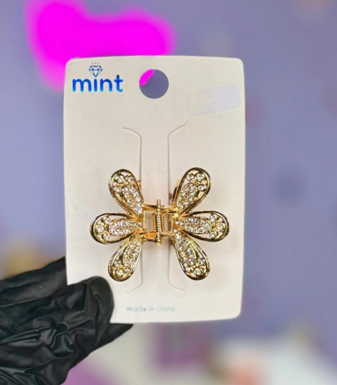 Producto - Broche flor con strass