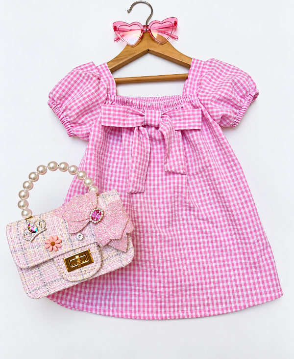 Producto - Vestido cuadrille rosa