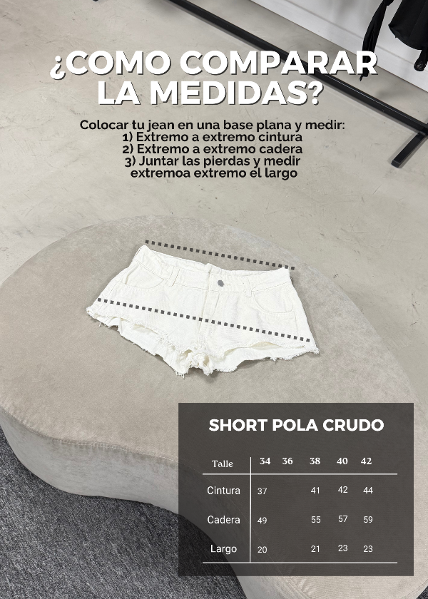 Producto - Short Pola Crudo - 3