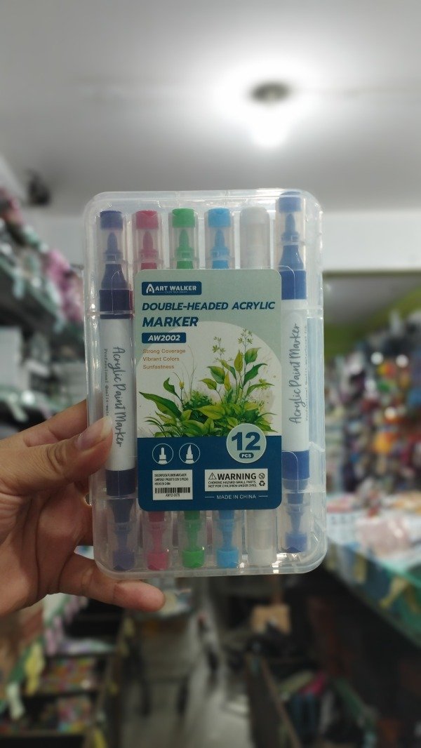 Producto - Marcadores Acrílicos Dobles Art Walker 12pcs