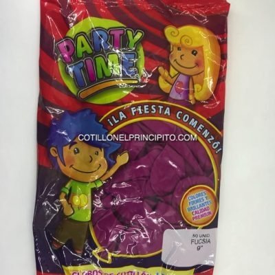 Producto - Globo Liso 9" Fucsia x50 Unidades Party Time