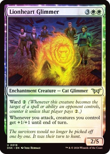 Producto - Lionheart Glimmer Foil  Duskmourn: House of Horror