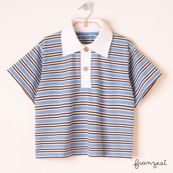 Producto - Chomba Boxy celeste