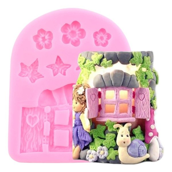 Producto - Moldé de Casita com flores