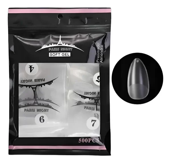 Producto - TIPS SOFT GEL PRE LIMADOS PARIS NIGHT BOLSA 500PCS