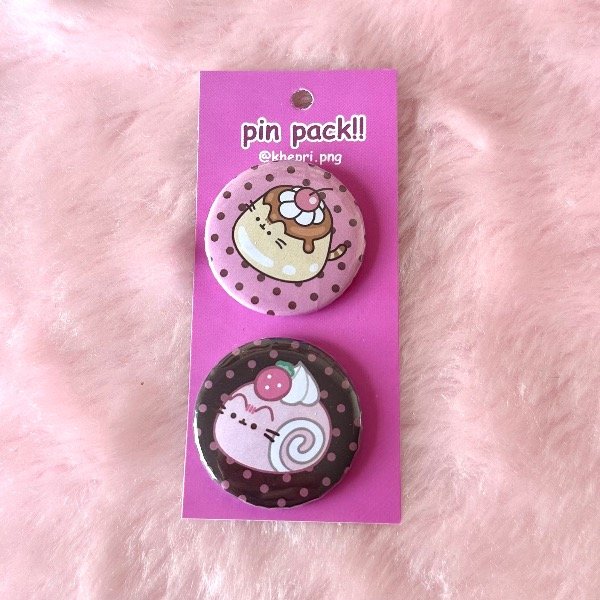 Producto - Pin pack pusheen dessert