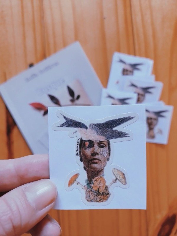 Producto - Stickers Mujer Pájaro