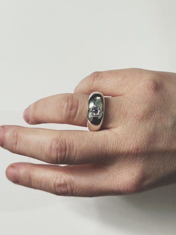 Producto - Anillo bombée fleur - 0