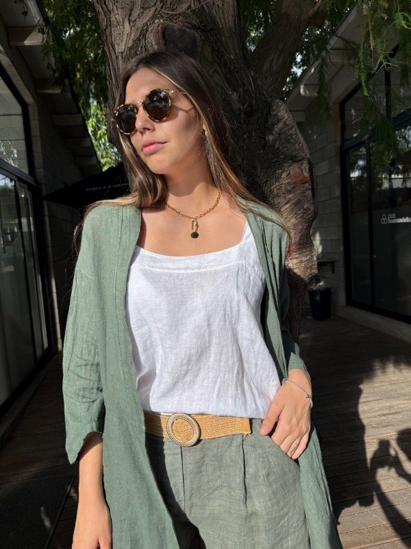 Producto - Chaqueta Paradiso 100 Lino Verde