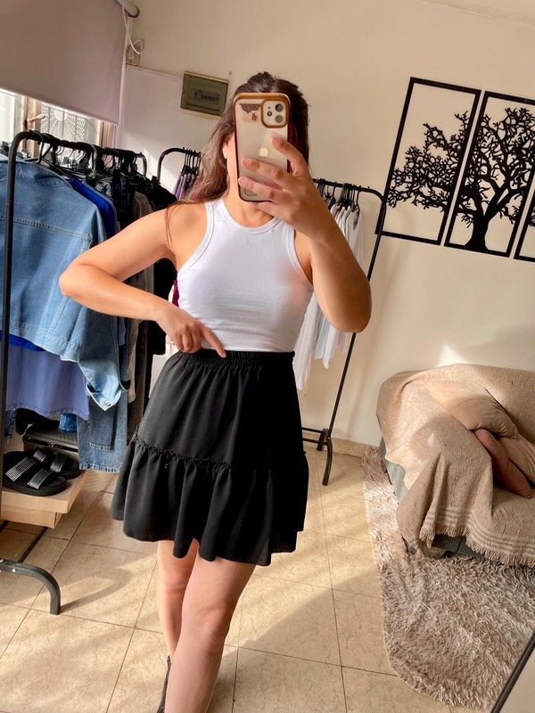 Producto - Pollera paris negra