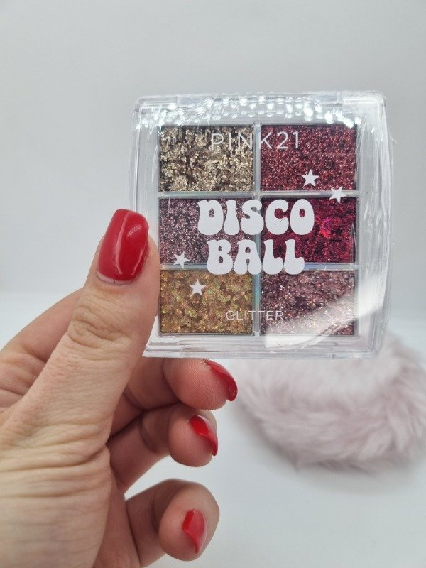 Producto - Paleta glitter disco Ball pink 21