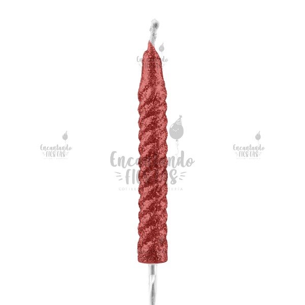 Producto - Vela Torneada Gibré Rosa Gold Cumple