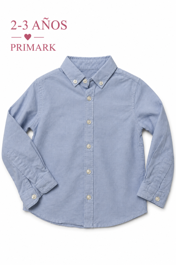Producto - Camisa celeste manga larga Primark - 0