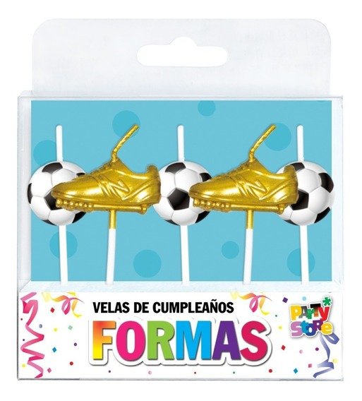 Producto - VELAS PELOTA Y BOTINES DE FUTBOL