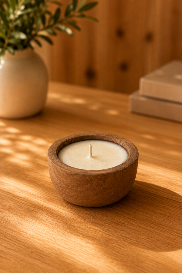 Producto - Vela Cuenco de Madera - 0