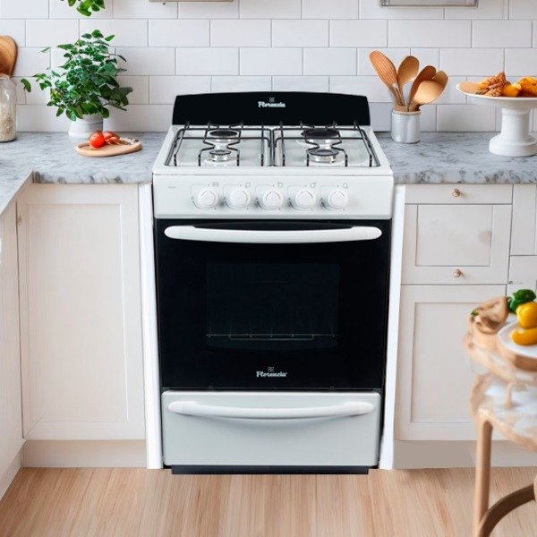 Producto - Cocina blanca 56cm multigas Florencia 5516F - 4