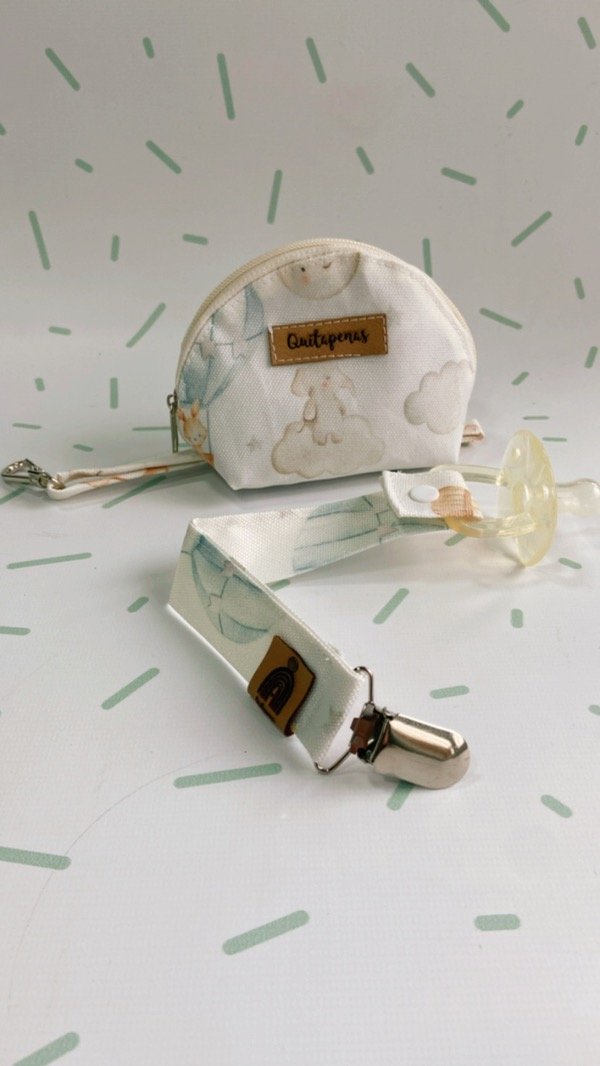 Producto - Guardachupete + Portachupete Estampa Ratoncitos en globo