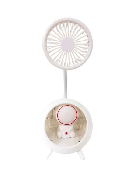 Producto - LÁMPARA ASTRONAUTA CON VENTILADOR BLANCA