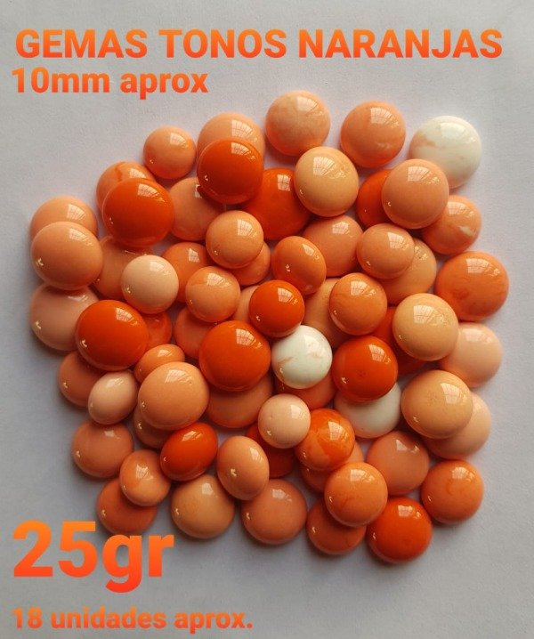 Producto - NaranjasGemas en diferentes tonos y tamaños