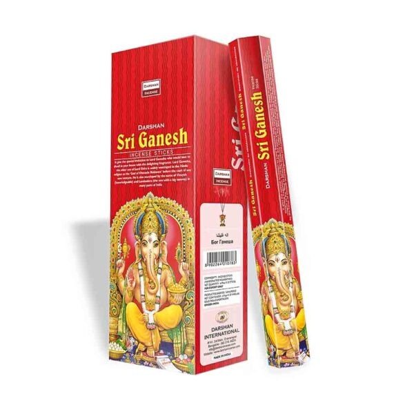 Producto - Sahumerios hexagonales Darshan Sri Ganesh x 6 unid.