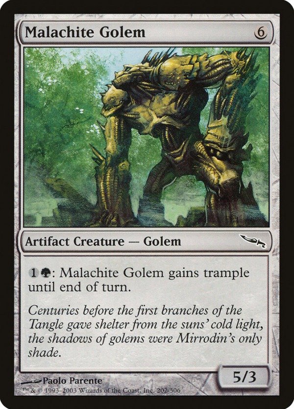 Producto - Malachite Golem  Mirrodin