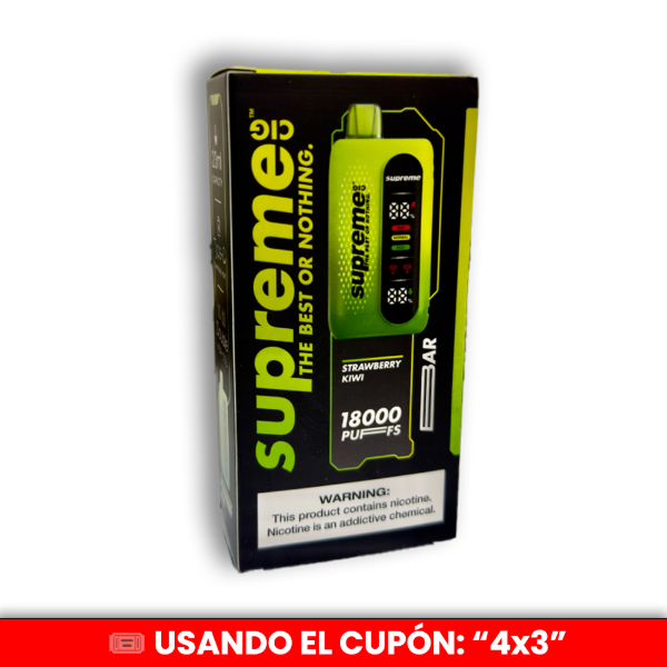 Producto - Supreme Cig  - Strawberry Kiwi (18.000 PUFFS)
