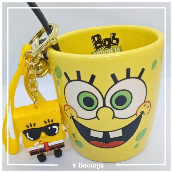 Producto - TAZA Y LLAVERO BOB ESPONJA