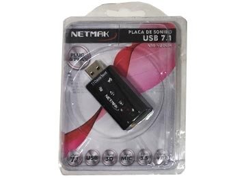 Producto - Placa De Sonido Netmak NM-SU8CH USB7.1 - 0