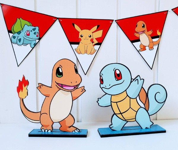 Producto - Pokemon Centro de Mesa Charmander/Squirtle - 0