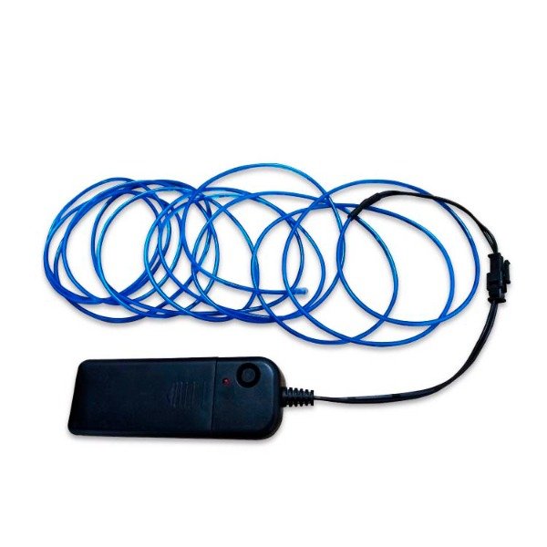Producto - Guirnalda EL -3m -1.2W -azul neon -1130lm -2 baterias AA (GUI-10B)