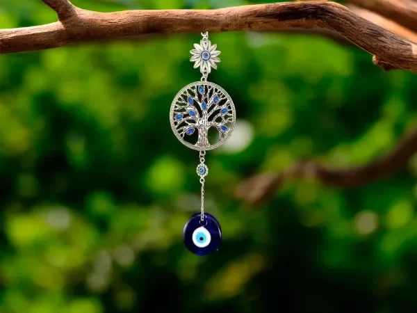 Producto - COLGANTE ARBOL RAMAS GEMAS CON OJO TURCO 22CM