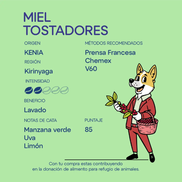 Producto - Kenia Kirinyaga - Miel Tostadores - 1