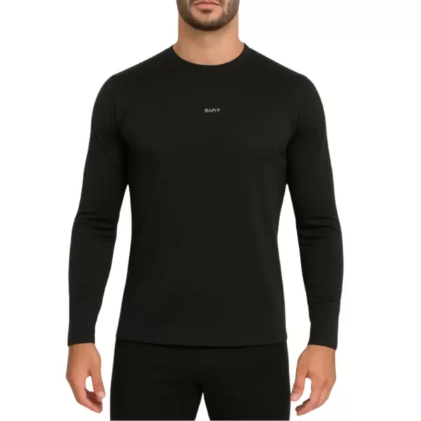 Remera Termica Safit Proteccion Uv50+ Negra