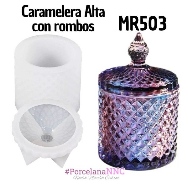 Producto - Caramelera Alta con rombos MR503