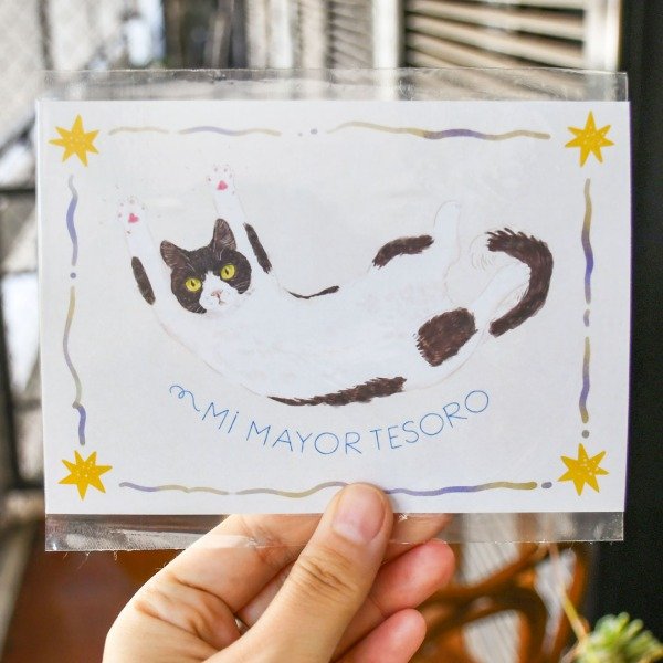 Producto - Postal Tesoro Blanco y negro