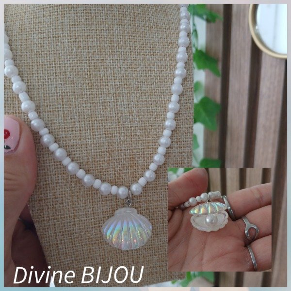 Producto - Collar ostra perla tornasol