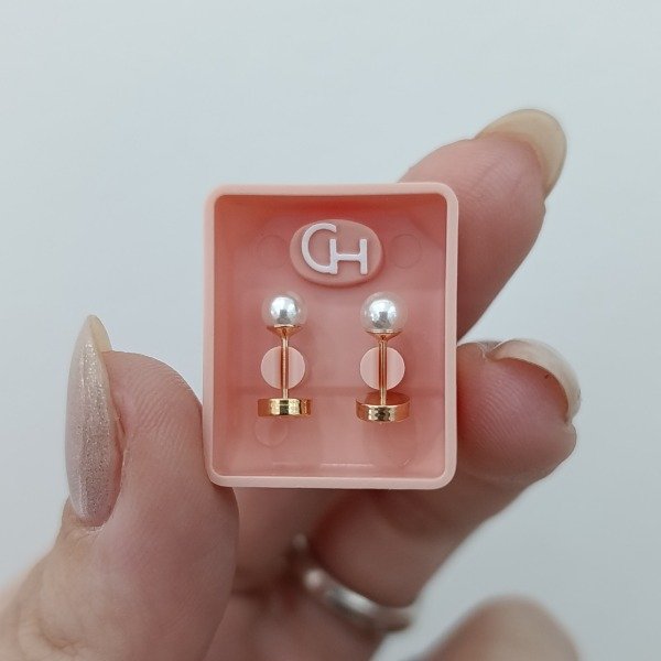 Producto - Abridores CH con Perno de Oro Perla 4mm