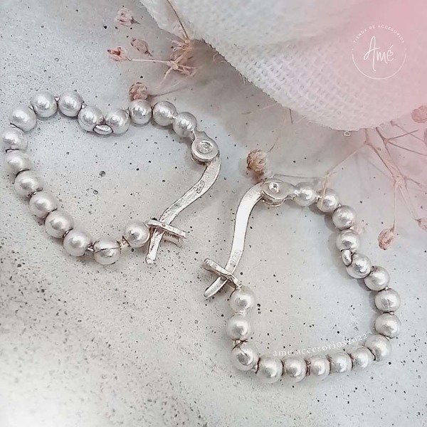 Producto - ARGOLLAS CUORE CON BOLITAS