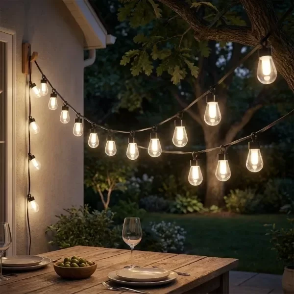 Producto - Guirnalda Smart LED RGB 10M 20 Focos Control Remoto y App BT - 0