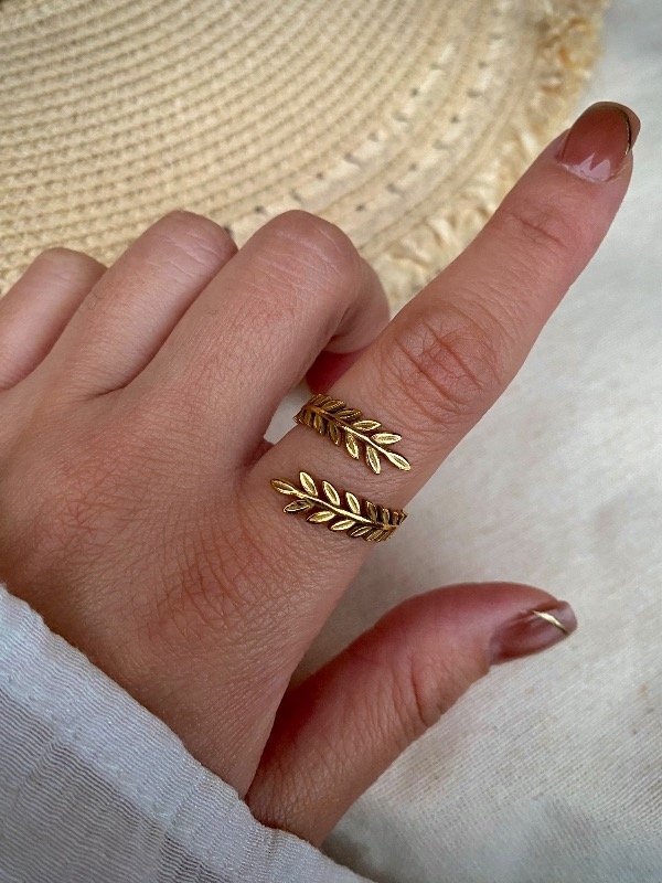 Producto - Anillo Hojitas cruzadas A.D