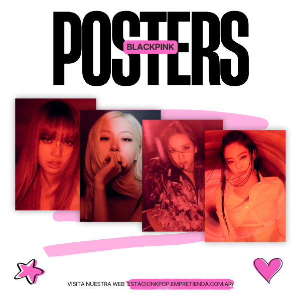 Producto - SET POSTERS BLACKPINK RED