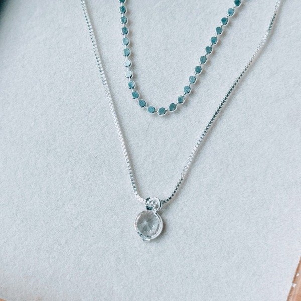 Producto - Conjunto Choker Emilse Laminado Plata 925 - 1