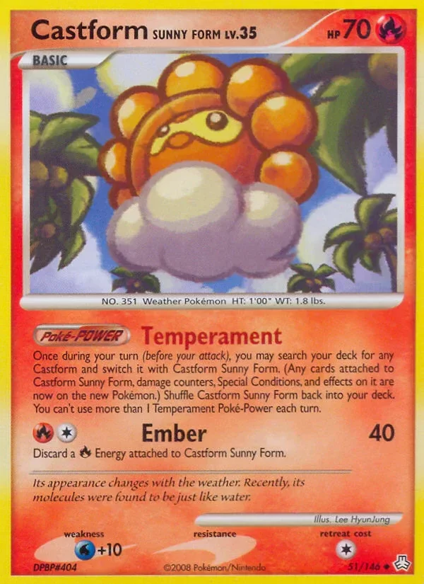 Producto - Castform Sunny Form (51/146) [Diamond and Pearl: Legends Awakened]