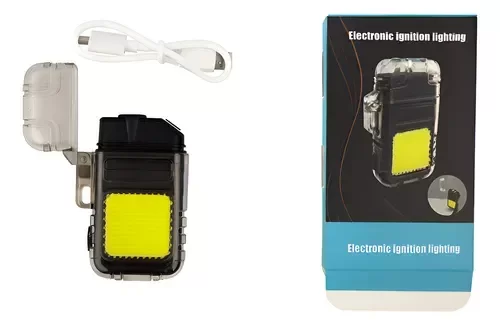 Producto - linterna encendedor transparente usb recargable MC8795