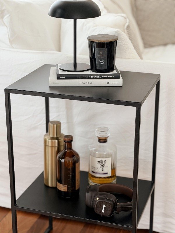 Producto - Mesa de Luz o Auxiliar  Hierro Negra - 1